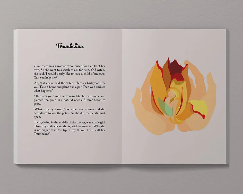 Thumbelina Book Illustration by Petya Marcheva